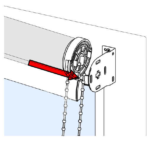 leiðbeiningar rúllugardínur