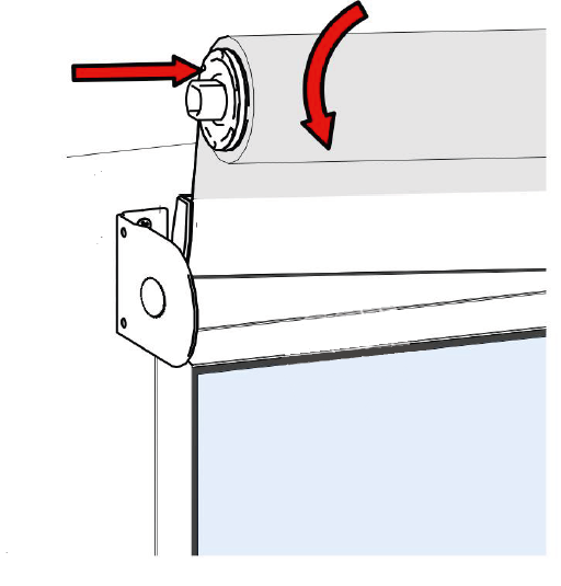leiðbeiningar rúllugardínur