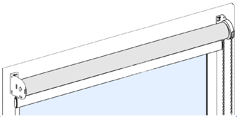 leiðbeiningar rúllugardínur